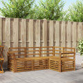 Sofagarnituren 4 pcs Natur Massivholz Akazie