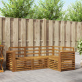 Sofagarnituren 4 pcs Natur Massivholz Akazie