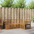 Sofagarnituren 4 pcs Natur Massivholz Akazie