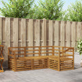 Sofagarnituren 4 pcs Natur Massivholz Akazie