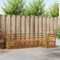 Ecksofa Set 5 pcs Natur Massivholz Akazie