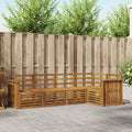 Ecksofa Set 5 pcs Natur Massivholz Akazie