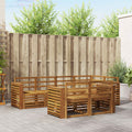 Ecksofa Set 7 pcs Natur
