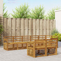Sofagarnituren 8 pcs Natur Massivholz Akazie