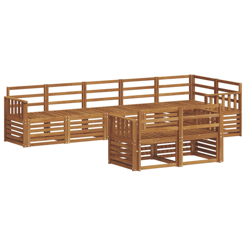 Sofagarnituren 8 pcs Natur Massivholz Akazie