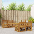 Sofagarnituren 8 pcs Natur Massivholz Akazie