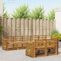 Sofagarnituren 8 pcs Natur Massivholz Akazie