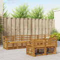 Sofagarnituren 8 pcs Natur Massivholz Akazie