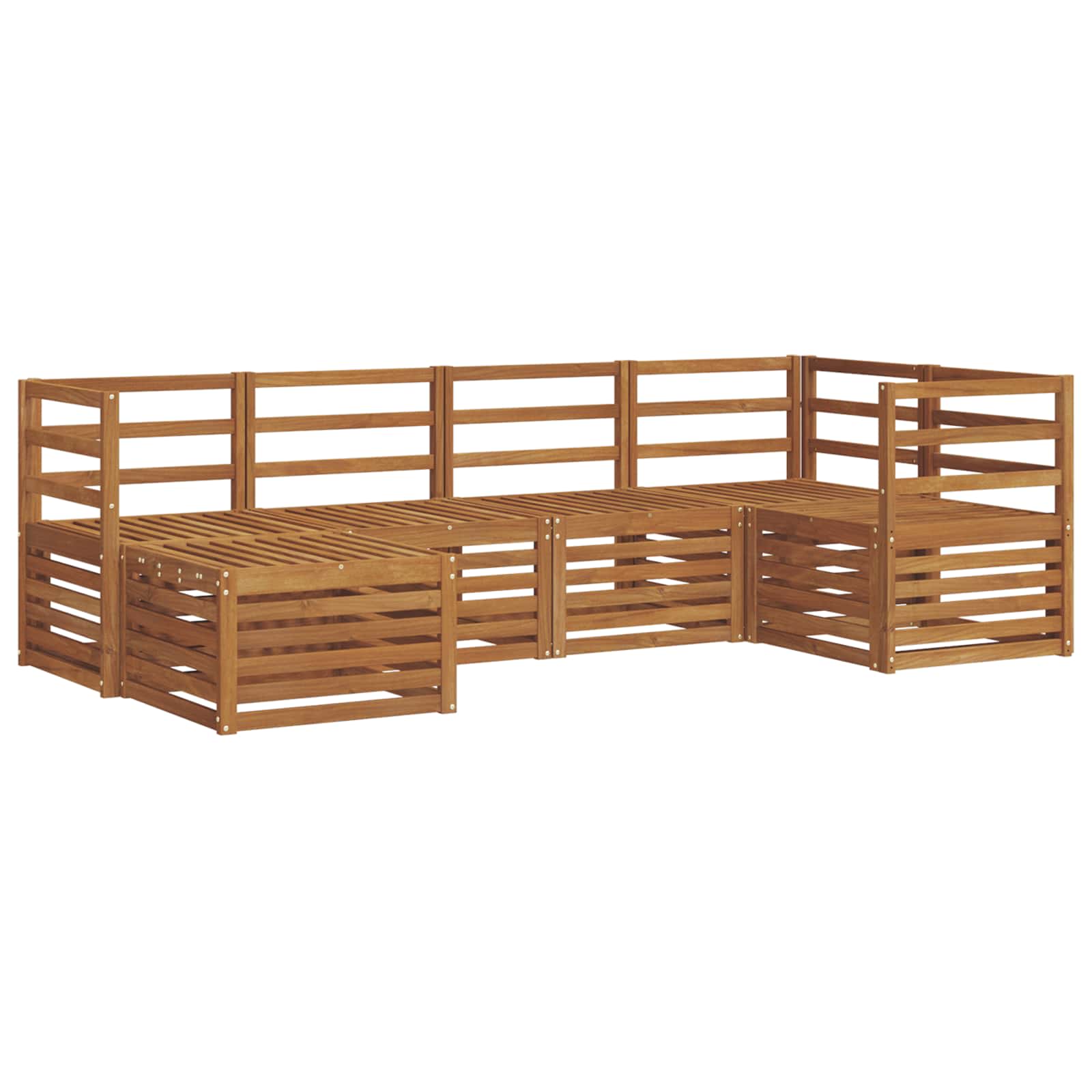 Ecksofa Set 6 pcs Natur