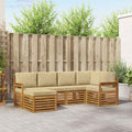 Ecksofa Set mit Kissen 6 pcs Natur und Beige