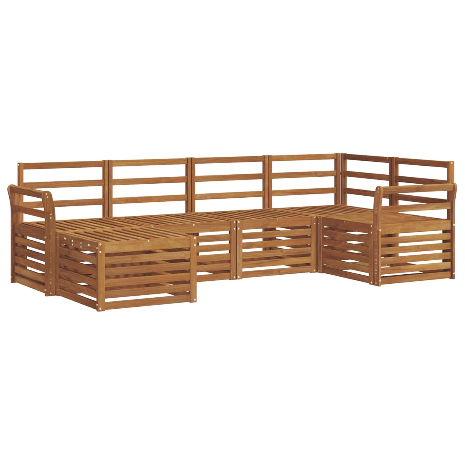 Ecksofa Set 6 pcs Natur