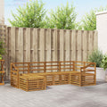 Ecksofa Set 6 pcs Natur