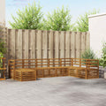 Outdoor-Sofagarnitur 8 pcs Natur Massivholz Akazie
