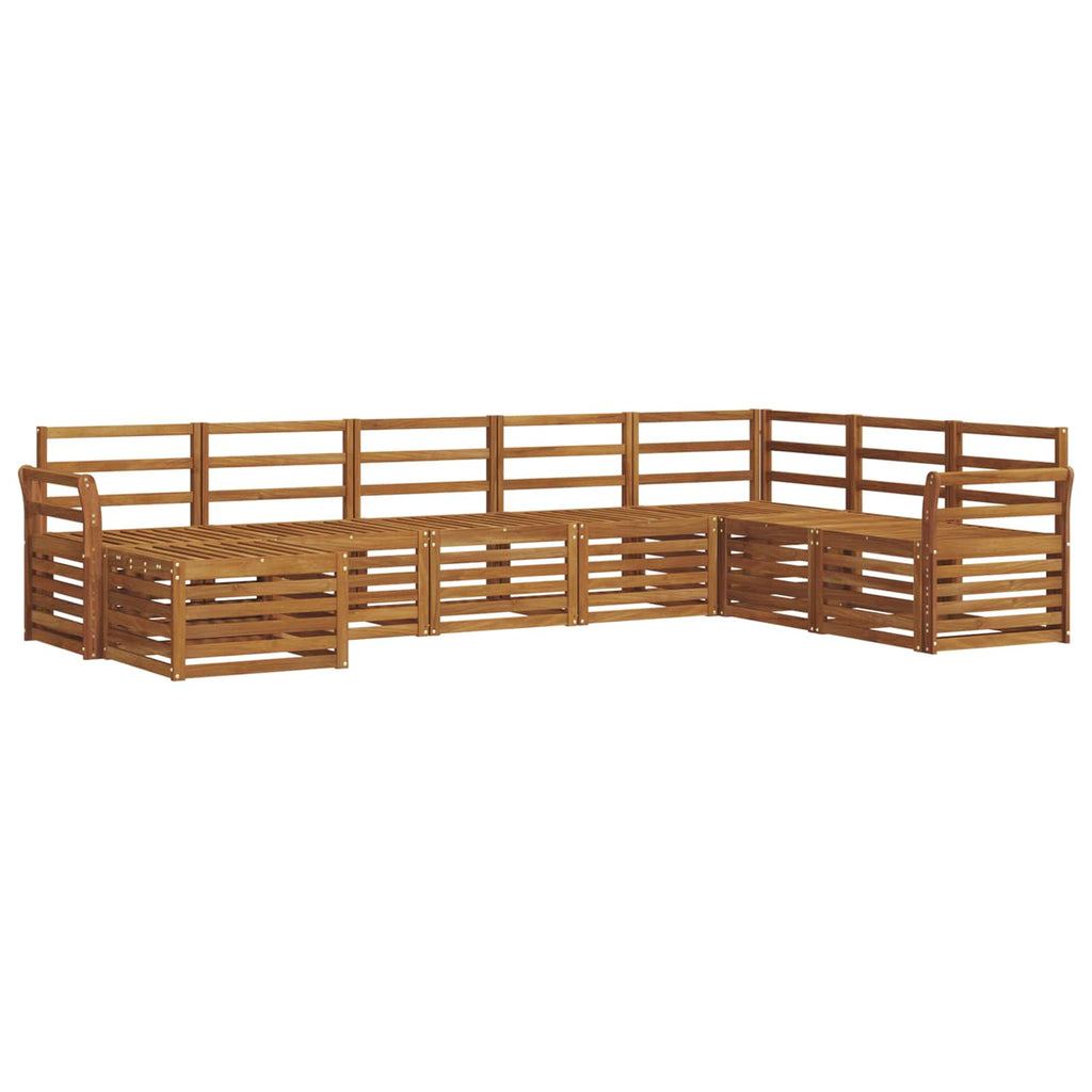 Outdoor-Sofagarnitur 8 pcs Natur Massivholz Akazie