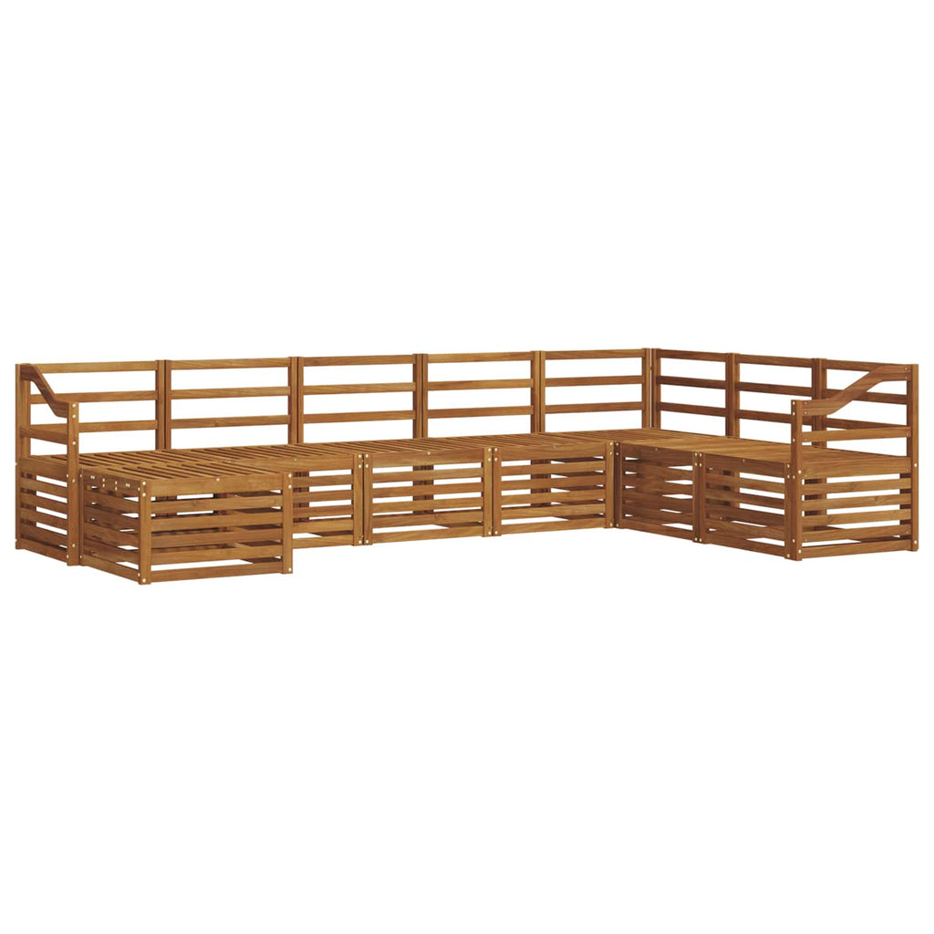 Outdoor-Sofagarnitur 8 pcs Natur Massivholz Akazie