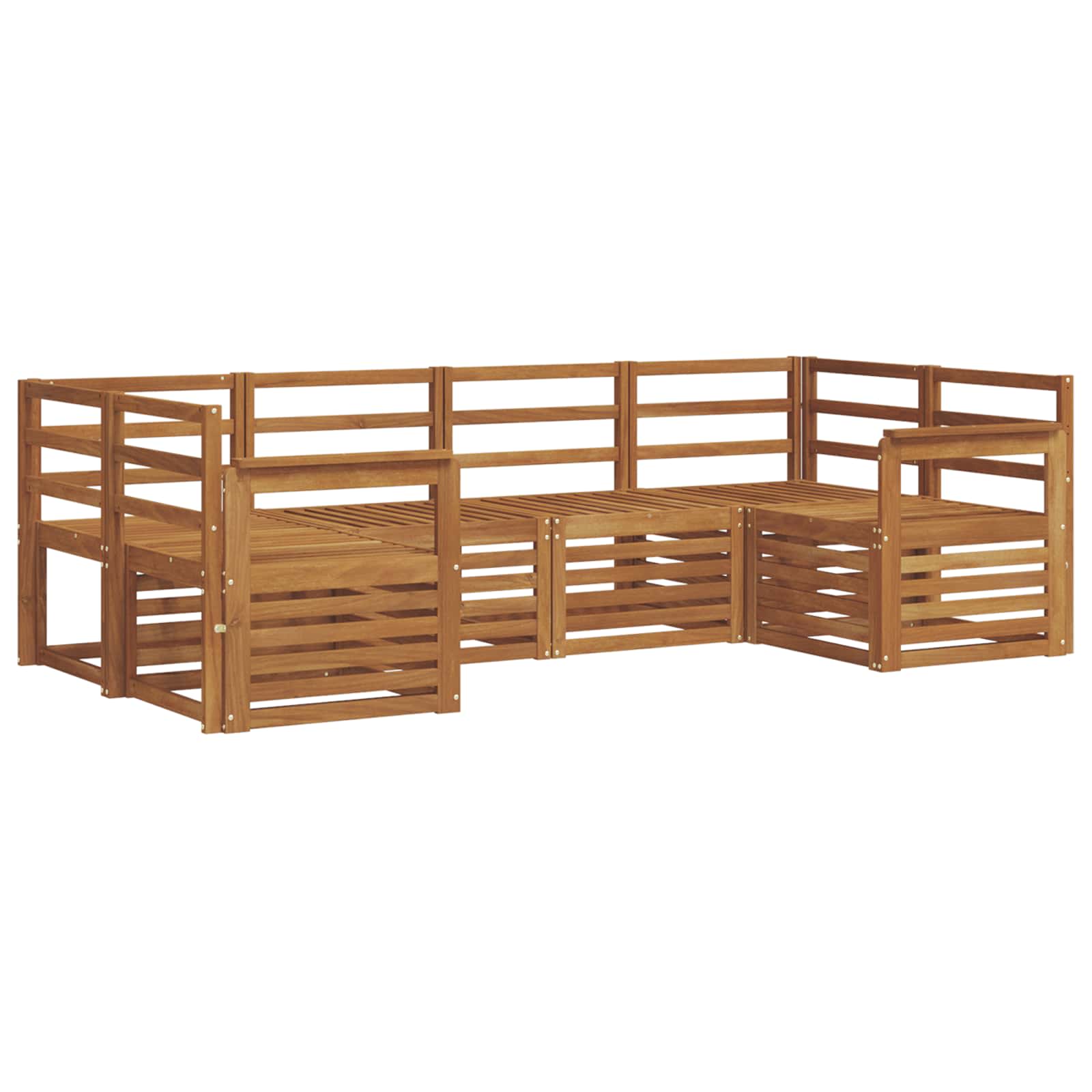 Ecksofa Set 6 pcs Natur