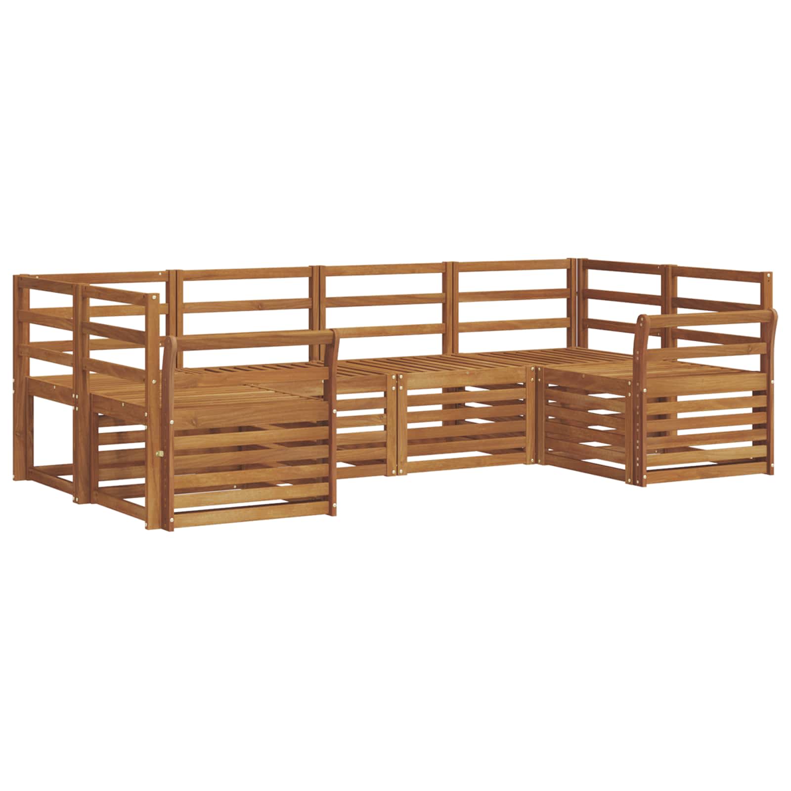 Ecksofa Set 6 pcs Natur