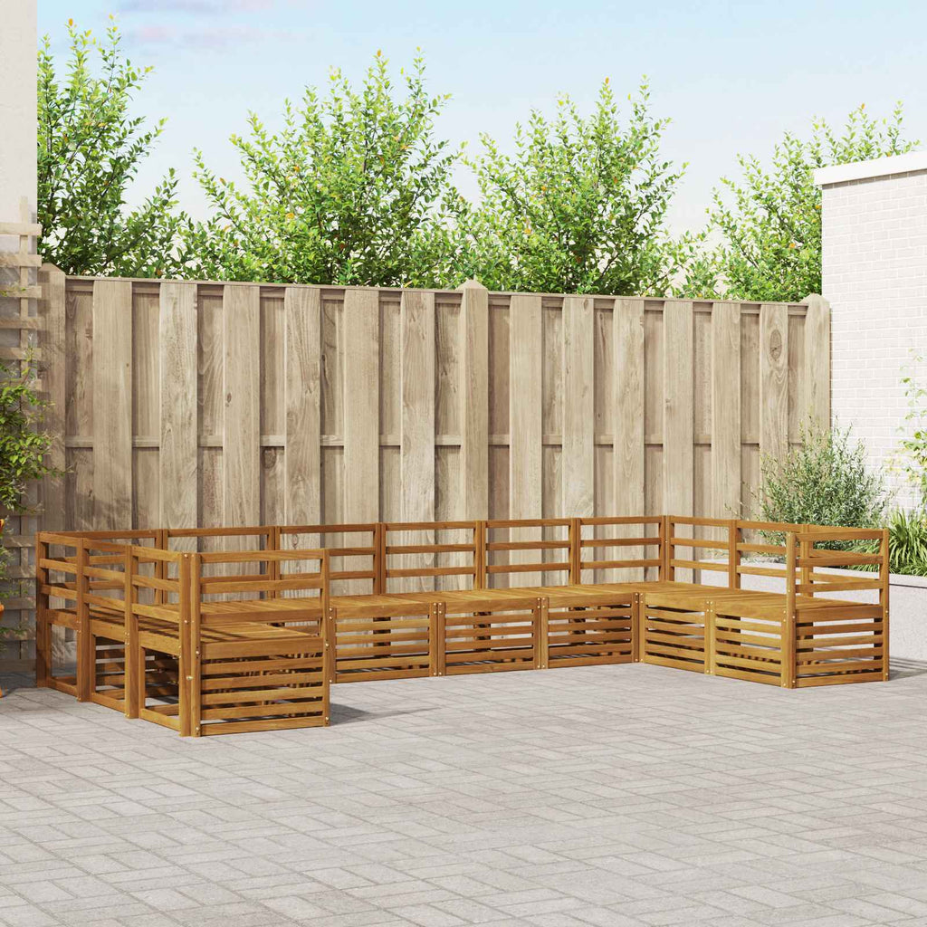 Ecksofa Set 10 pcs Natur