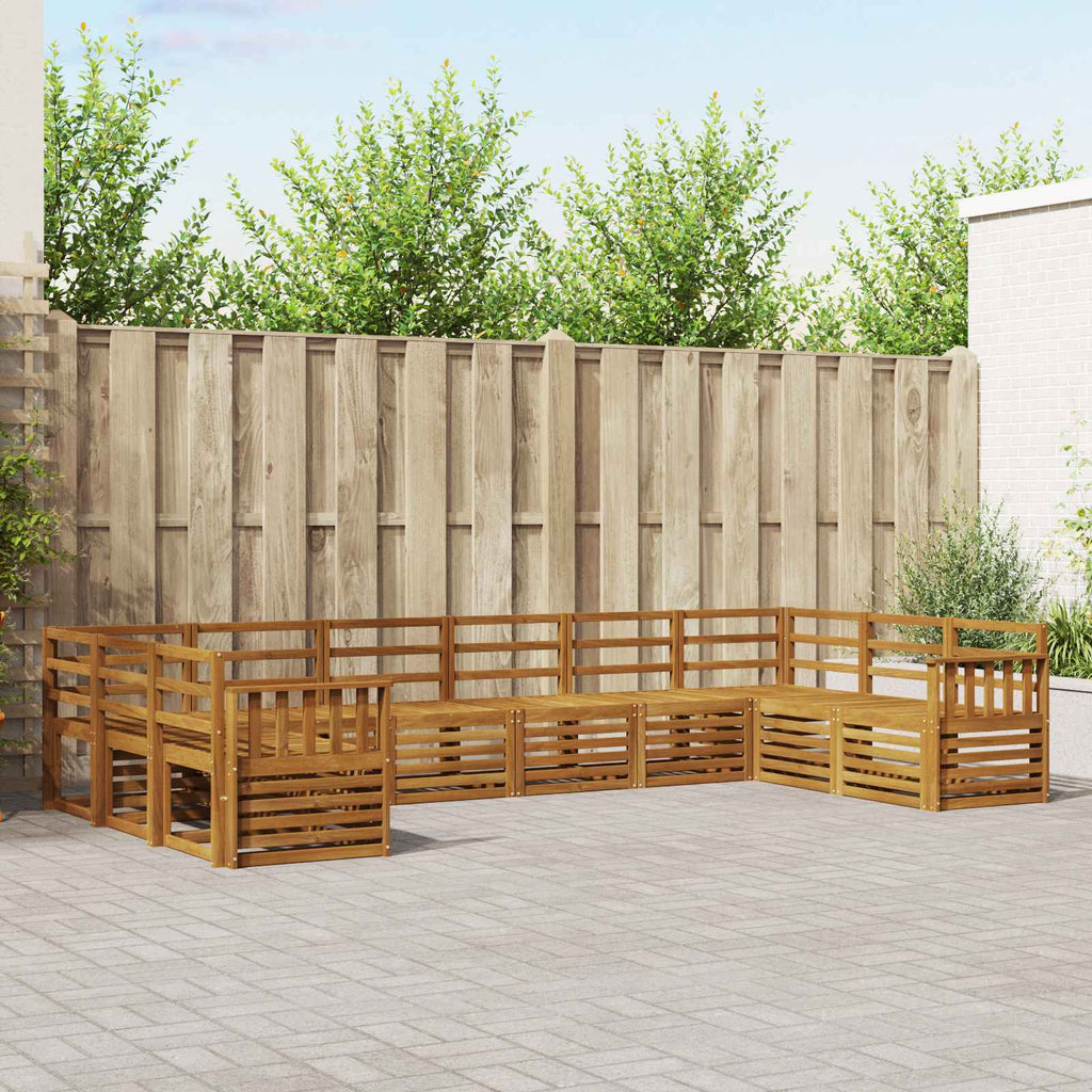 Ecksofa Set 10 pcs Natur
