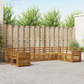 Ecksofa Set 10 pcs Natur