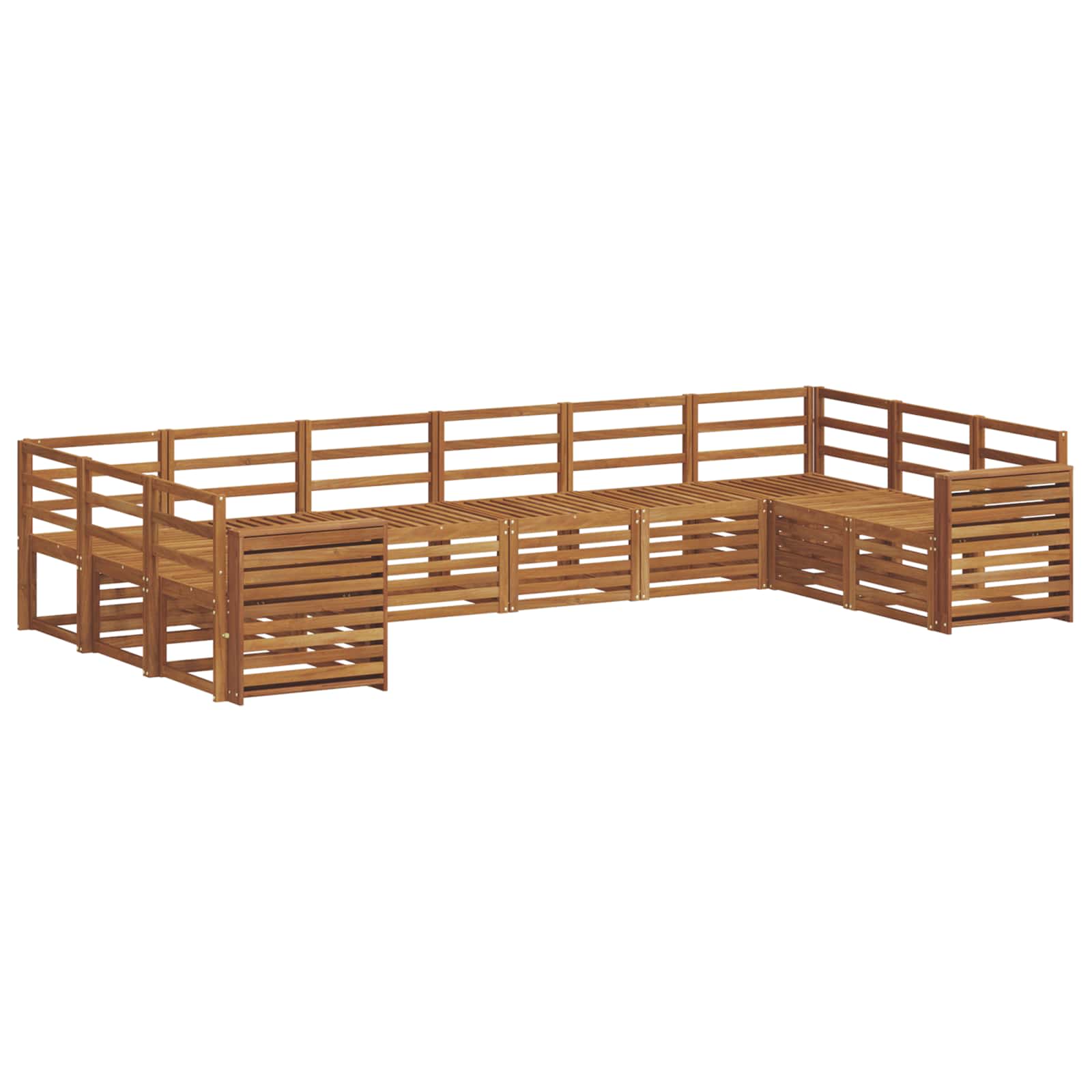 Ecksofa Set 10 pcs Natur