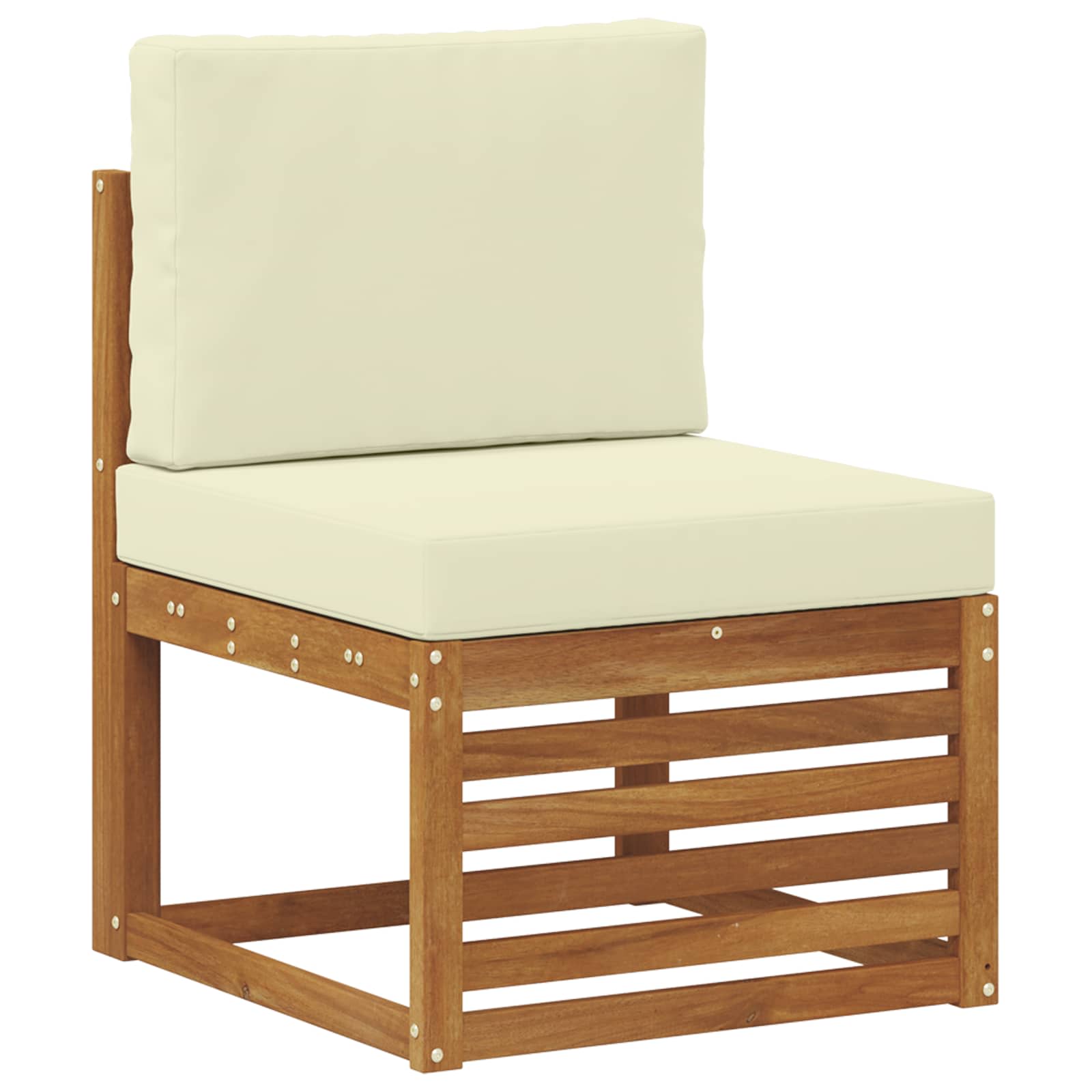 Ecksofa Set mit Kissen 10 pcs Natur und Creme