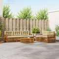 Outdoor-Sofagarnitur mit Kissen 6 pcs Natur und Beige