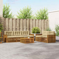 Outdoor-Sofagarnitur mit Kissen 6 pcs Natur und Beige