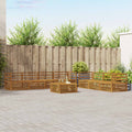Outdoor-Sofagarnitur 8 pcs Natur Massivholz Akazie