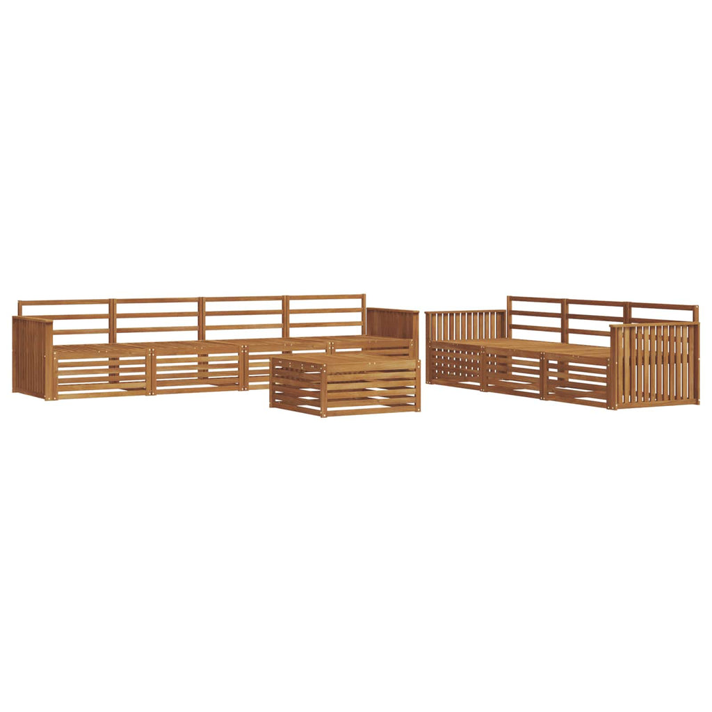 Outdoor-Sofagarnitur 8 pcs Natur Massivholz Akazie