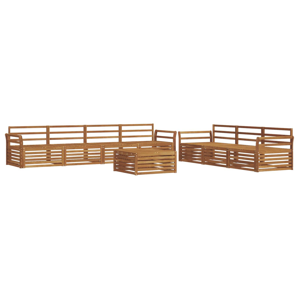 Outdoor-Sofagarnitur 8 pcs Natur Massivholz Akazie