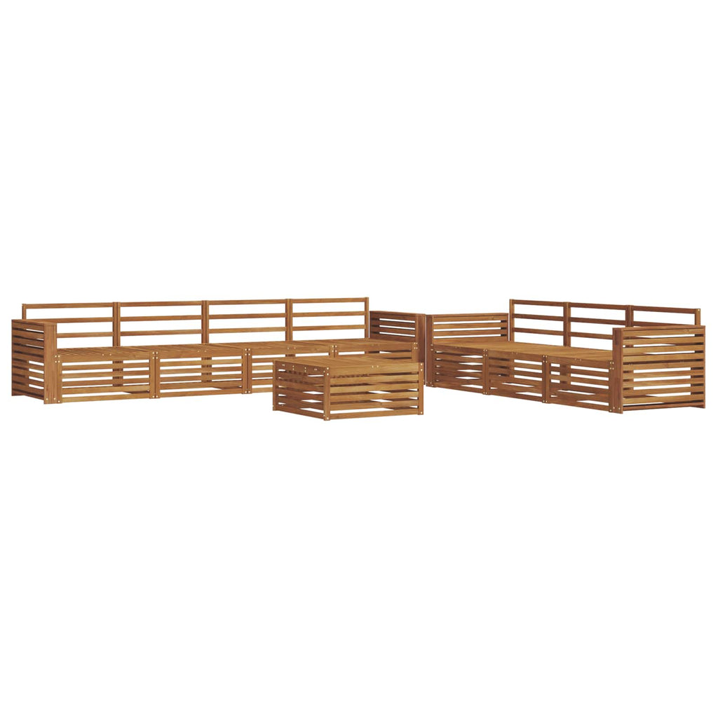 Outdoor-Sofagarnitur 8 pcs Natur Massivholz Akazie