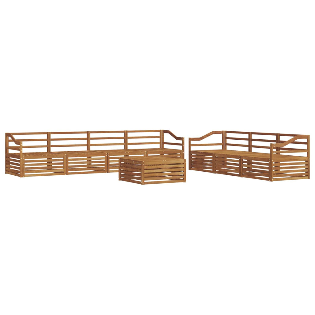Outdoor-Sofagarnitur 8 pcs Natur Massivholz Akazie