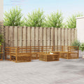 Outdoor-Sofagarnitur 8 pcs Natur Massivholz Akazie