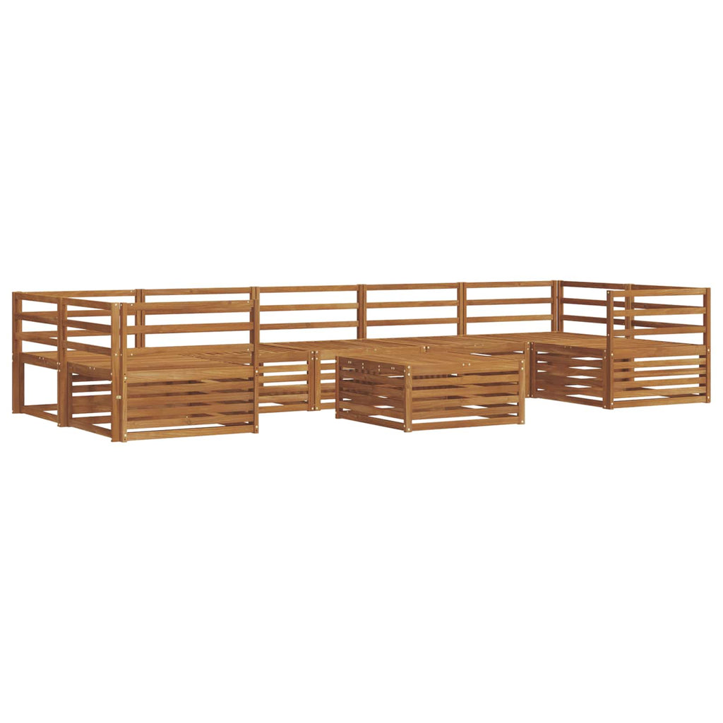 Outdoor-Sofagarnitur 8 pcs Natur Massivholz Akazie