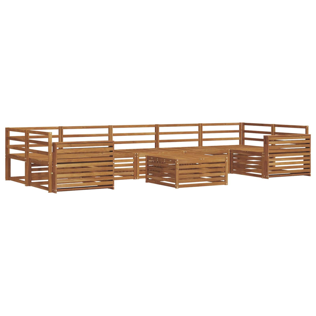 Outdoor-Sofagarnitur 8 pcs Natur Massivholz Akazie