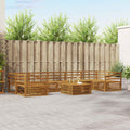 Outdoor-Sofagarnitur 8 pcs Natur Massivholz Akazie