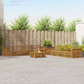 Outdoor-Sofagarnitur 9 pcs Natur Massivholz Akazie