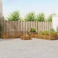 Outdoor-Sofagarnitur 9 pcs Natur Massivholz Akazie