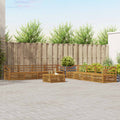 Outdoor-Sofagarnitur 9 pcs Natur Massivholz Akazie