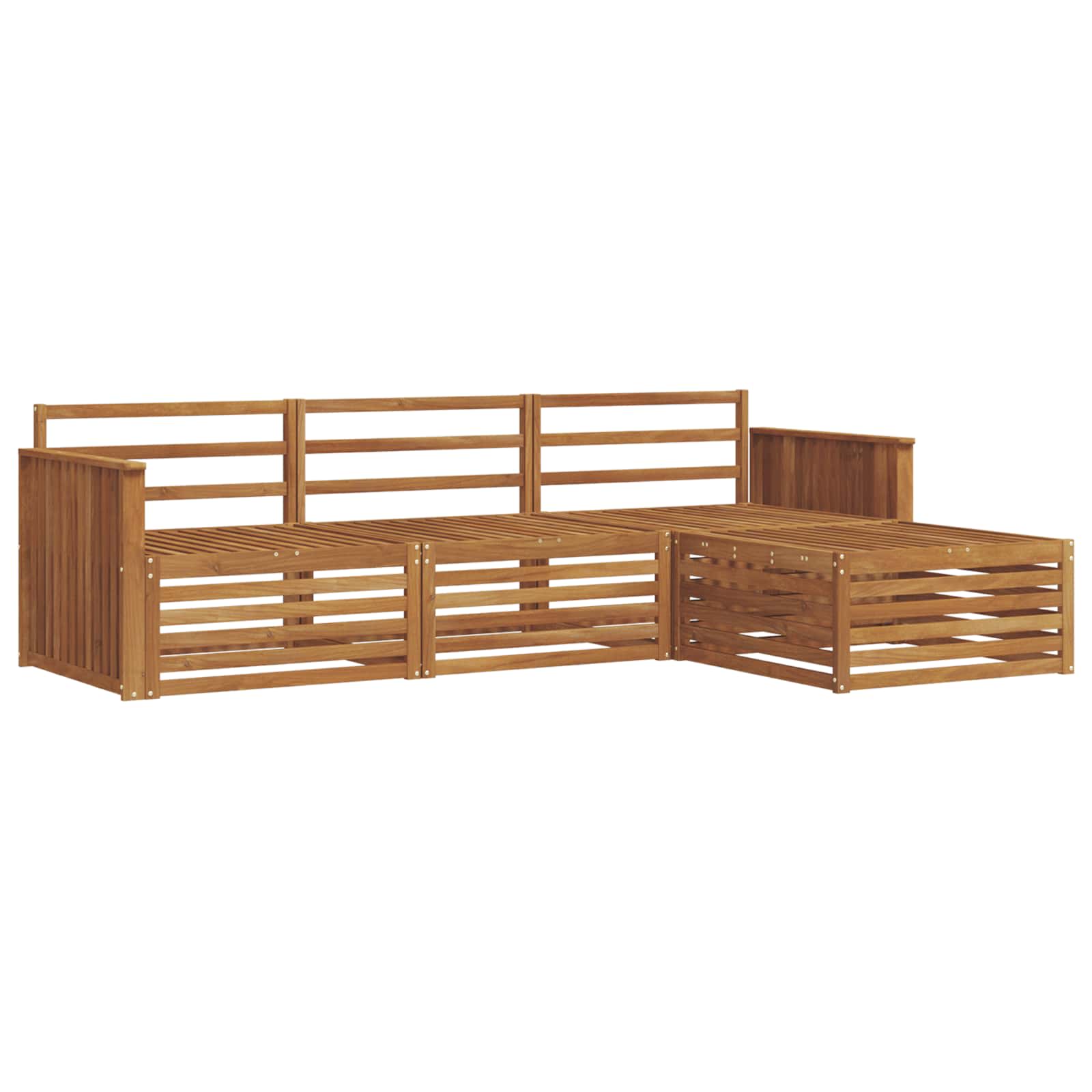 Outdoor-Sofagarnitur Natur 249,5 x 162,5 x 73 cm