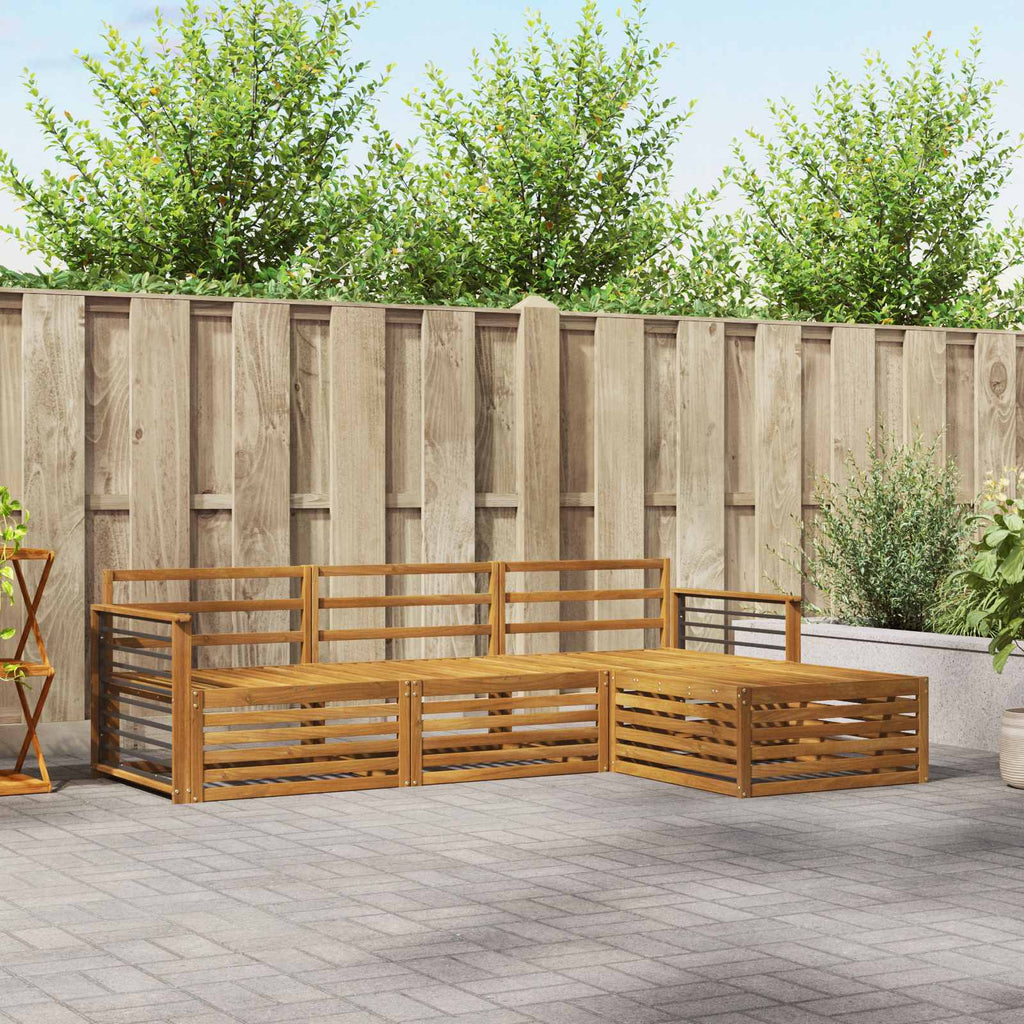 Outdoor-Sofagarnitur Natur 249,5 x 162,5 x 73 cm