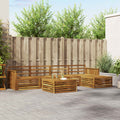 Outdoor-Sofagarnitur 6 pcs Natur Massivholz Akazie