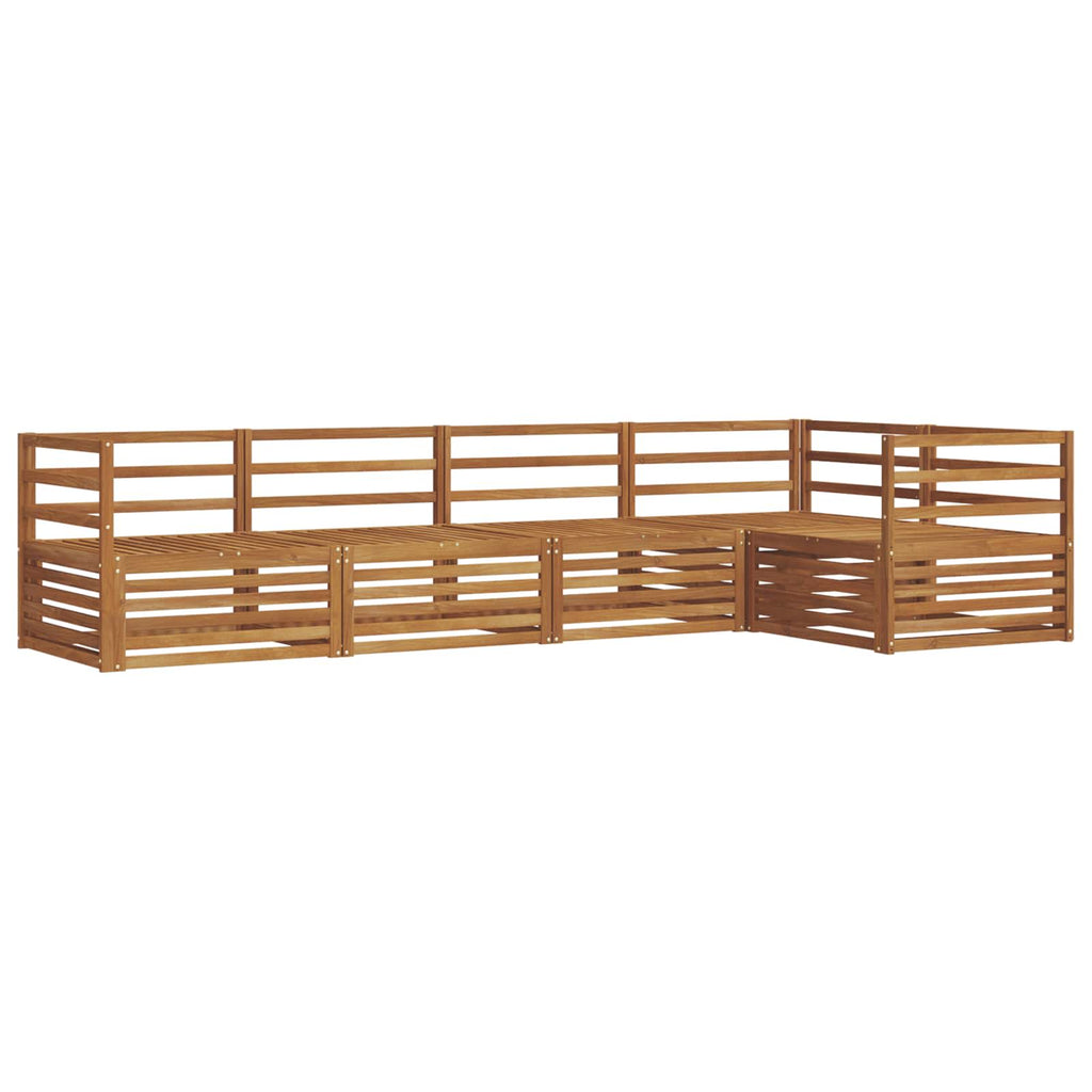 Outdoor-Sofagarnitur 5 pcs Natur