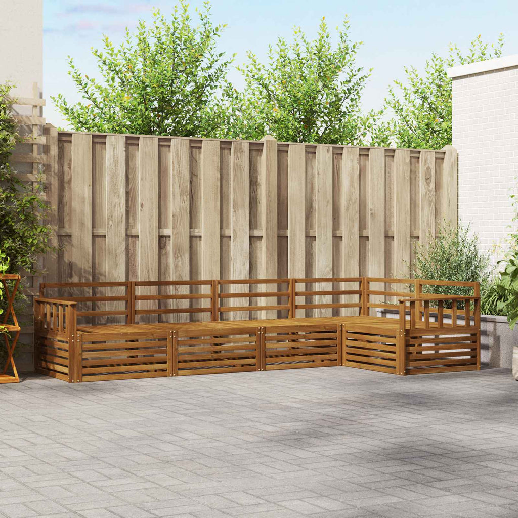 Outdoor-Sofagarnitur 5 pcs Natur
