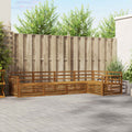Outdoor-Sofagarnitur 5 pcs Natur