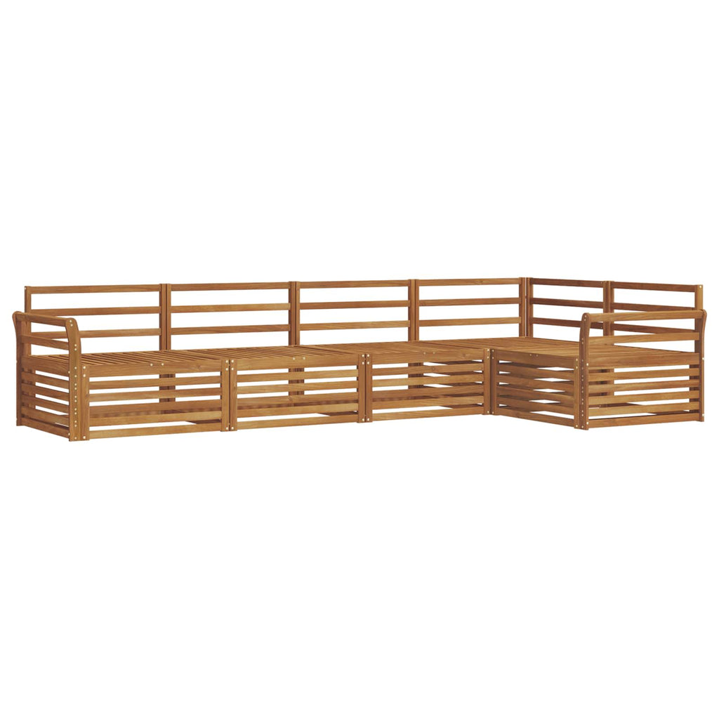 Outdoor-Sofagarnitur 5 pcs Natur