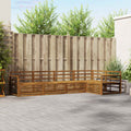 Outdoor-Sofagarnitur 5 pcs Natur