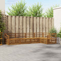Outdoor-Sofagarnitur 5 pcs Natur