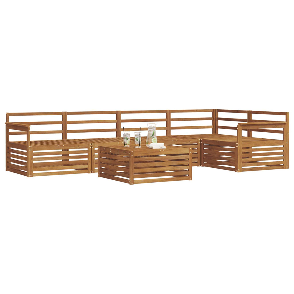 Outdoor-Sofagarnitur 6 pcs Natur
